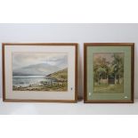 Keith Burtonshaw (1930 - 2008) Watercolour titled to verso ' Crummock Water ', signed lower right,