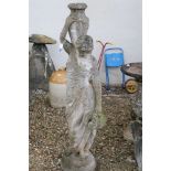 Large Reconstituted Stone Garden Statue of Minerva, 144cm high