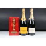 Champagne - Veuve Clicquot Ponsardin, NV x 1, Lauren Perrier x 1 & Piper-Hiedsieck 200ml x 4 with