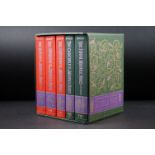 Books - Folio Society - The Story Of The Middle Ages, five volumes within a display box.