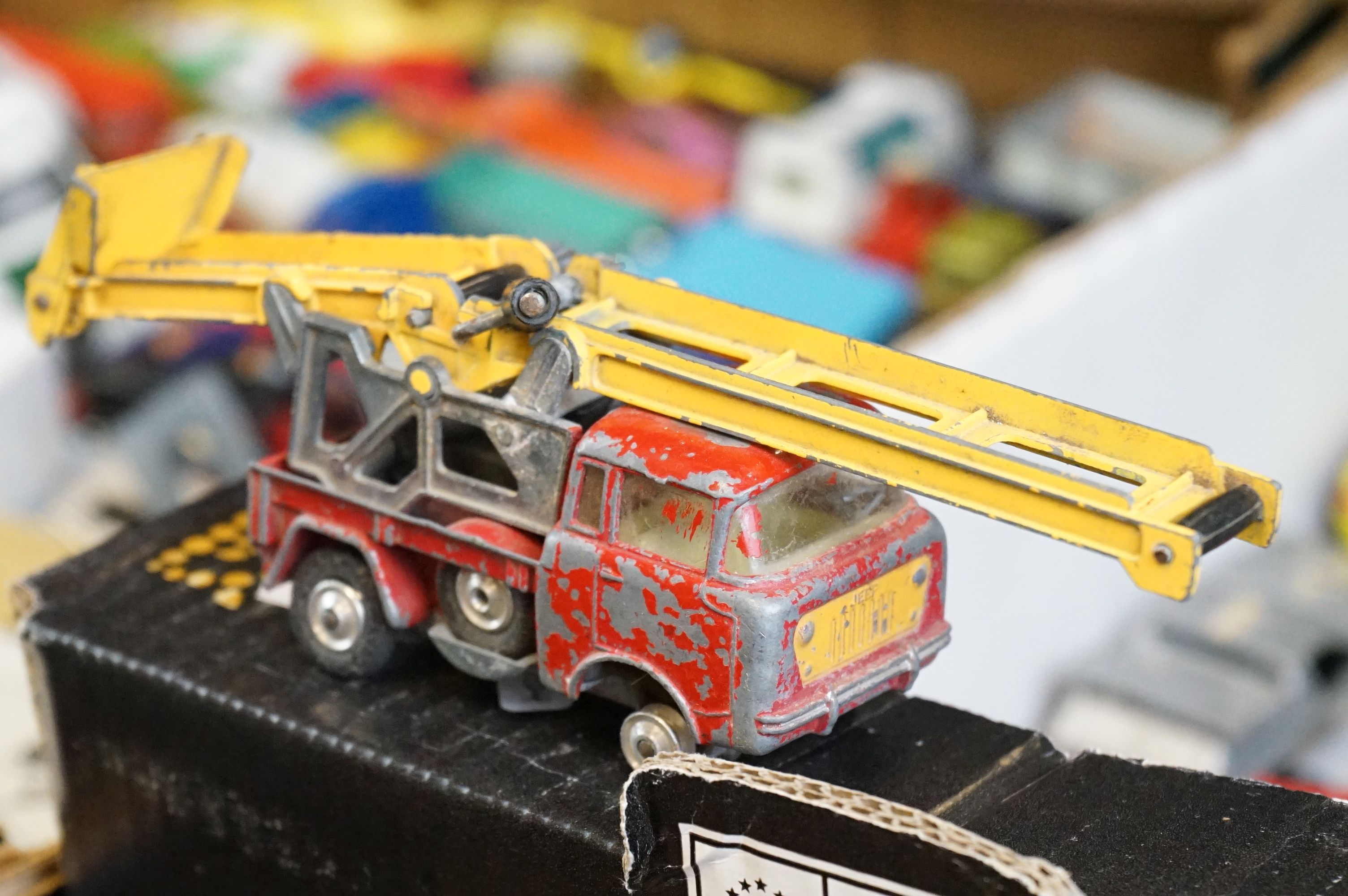 Around 60 play worn diecast models to include Matchbox, Corgi and Zylmex examples, featuring - Image 10 of 12