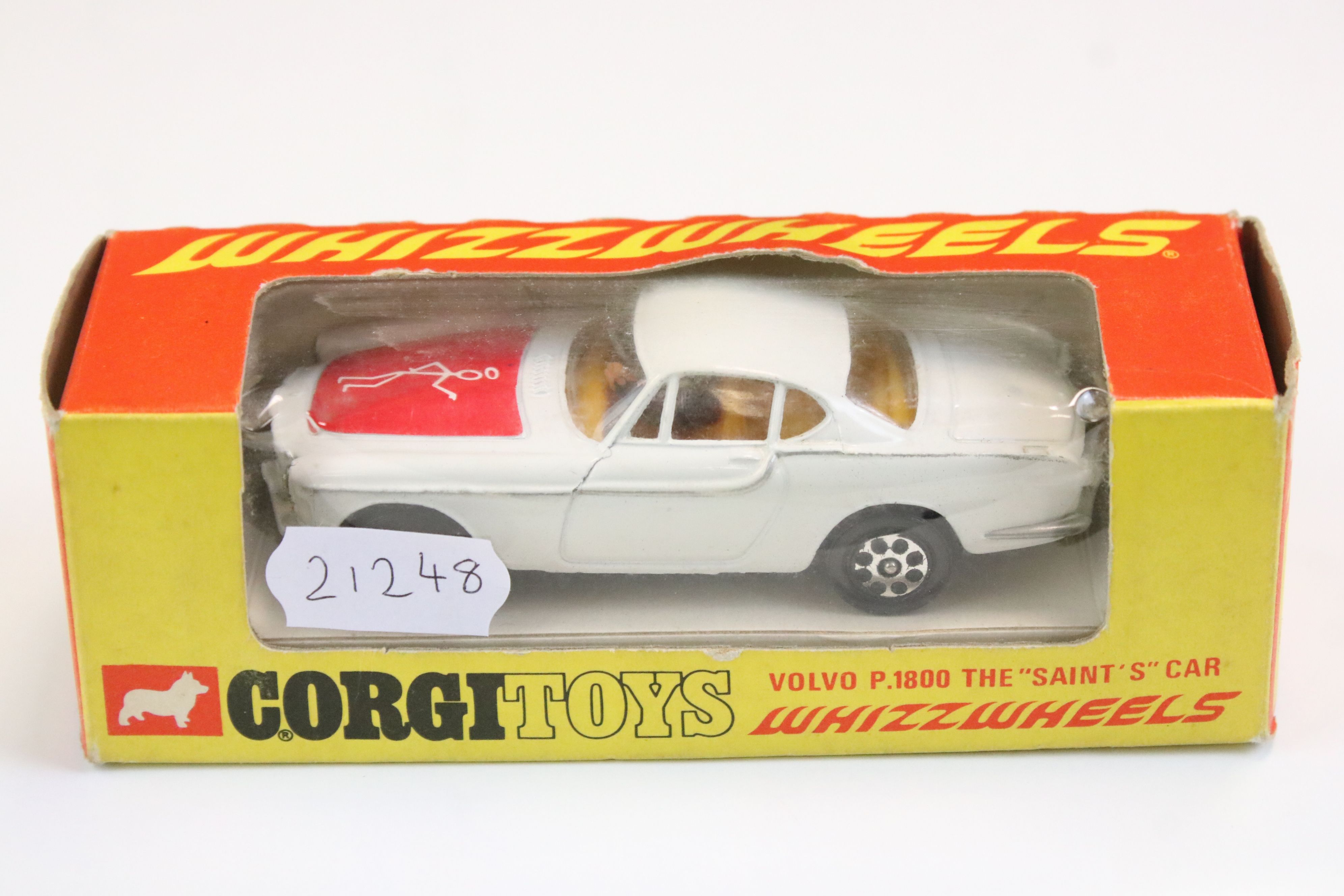 Boxed Corgi Whizzwheels 201 The Saint's Car Volvo P 1800 diecast model, red bonnet version, - Image 8 of 8