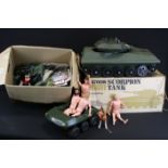 Action Man - Large collection of Palitoy Action Man to include 4 x figures, 2 x dogs, numerous