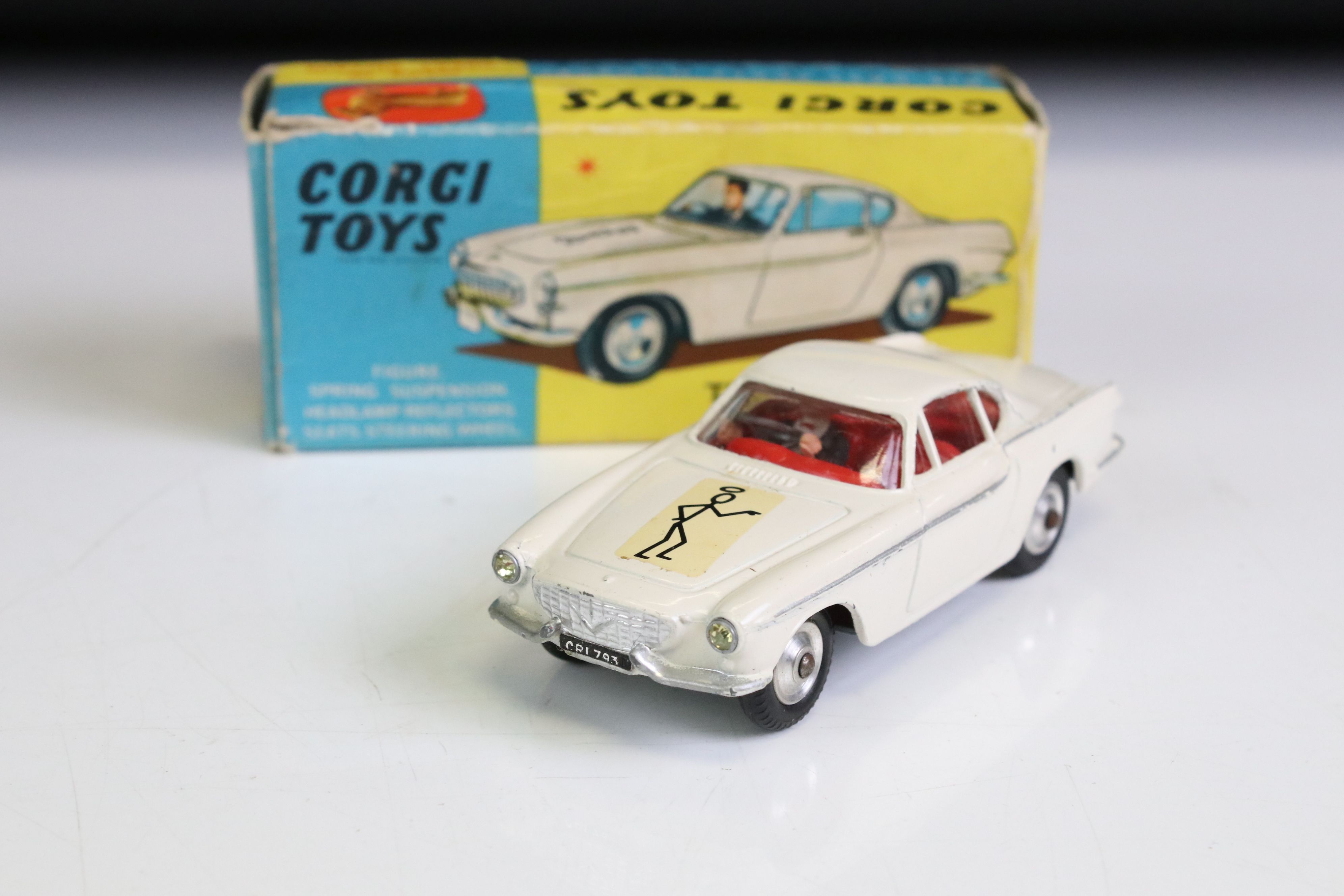 Three boxed Corgi diecast models to include 229 Chevrolet Corvair in pale blue with yellow - Image 2 of 15