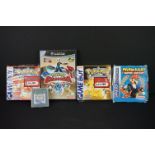 Retro Gaming - Four Pokemon Games to include boxed Nintendo Gameboy Yellow Version (with
