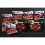 James Bond - Eight boxed / carded Galoob Micro Machines James Bond 007 sets to include 2 x 74810,