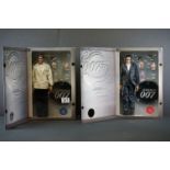 Two boxed Sideshow Collectibles James Bond Legacy Collection collectible 12-inch figures to
