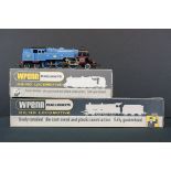Two boxed Wrenn OO gauge locomotives to include W221 Cardiff Castle and W2246 2-6-4 Tank CR Blue