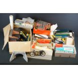 Quantity of OO gauge model railway accessories to include engine bodies, various spares & repairs,