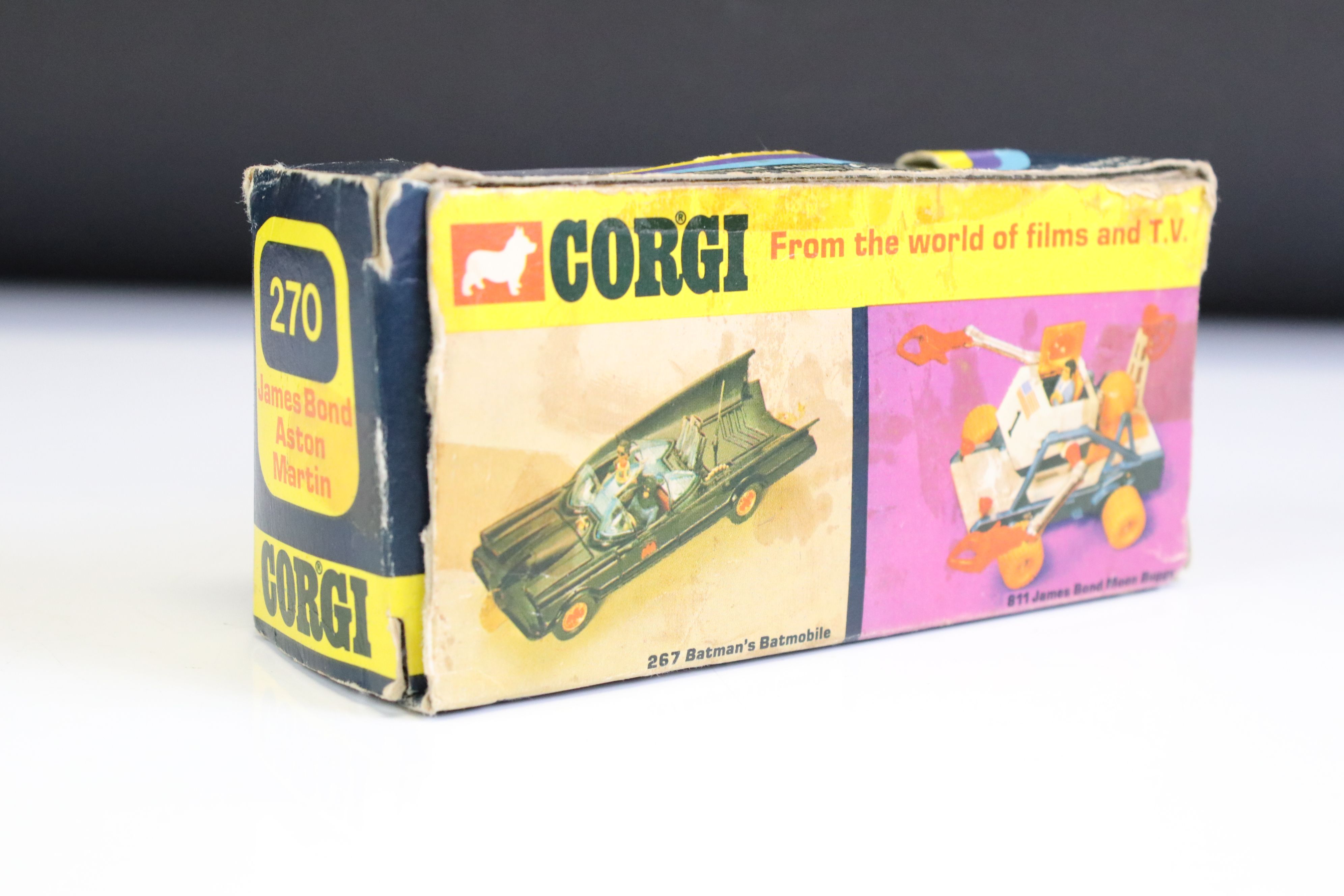 Boxed Corgi 270 James Bond 007 DB5 with secret instructions, diecast gd with a few paint chips, - Image 2 of 12