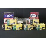 13 Boxed Atlas Editions diecast models to include 6 x 1:43 Classic Sports Cars, 4 x 1:76 Great
