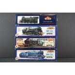 Four boxed Bachmann OO gauge locomotives to include 31404 Lord Nelson 855 Robert Blake Maunsell