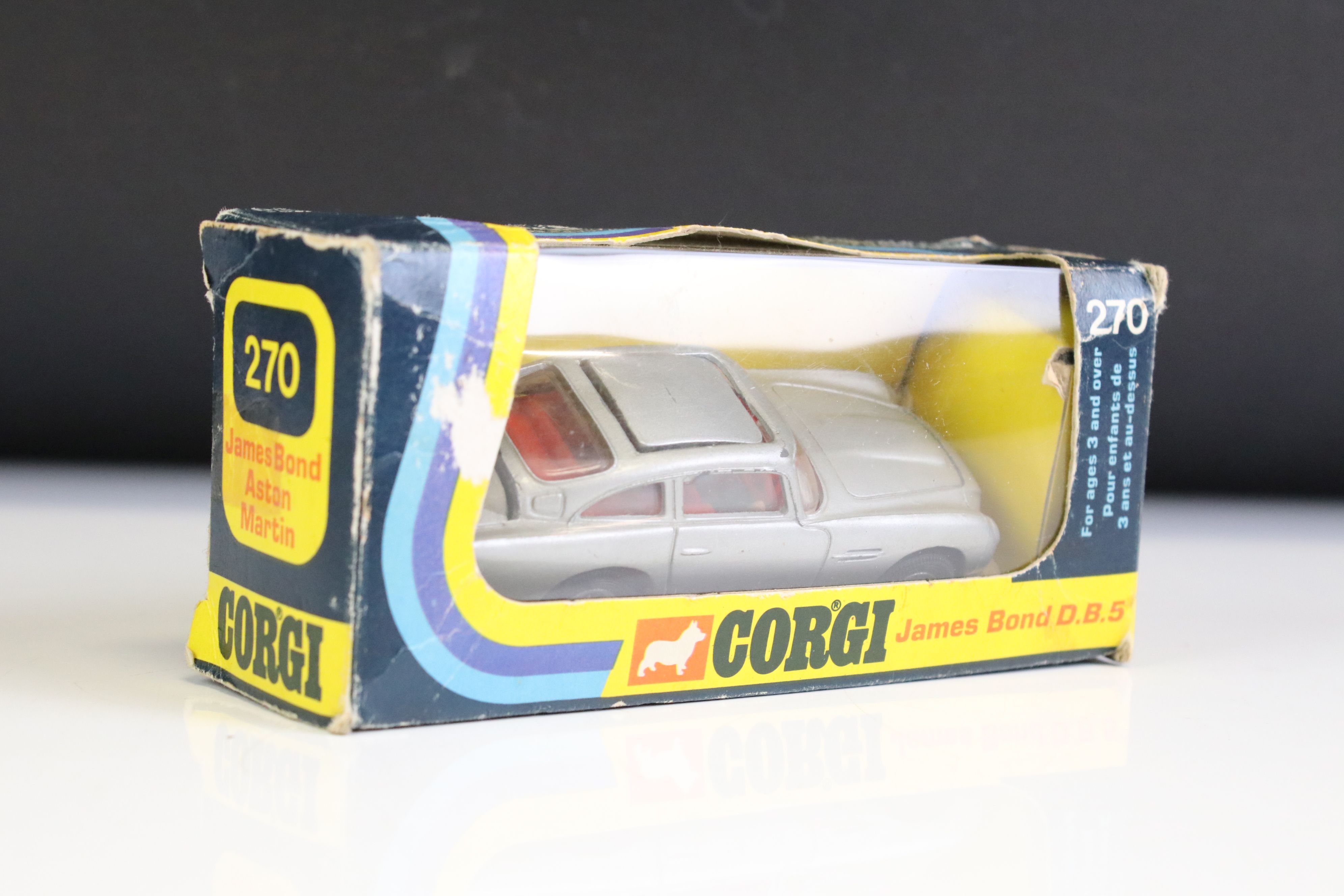 Boxed Corgi 270 James Bond 007 DB5 with secret instructions, diecast gd with a few paint chips,