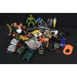 Collection of Action Man and Action Man style accessories to include Hasbro Action Man scuba