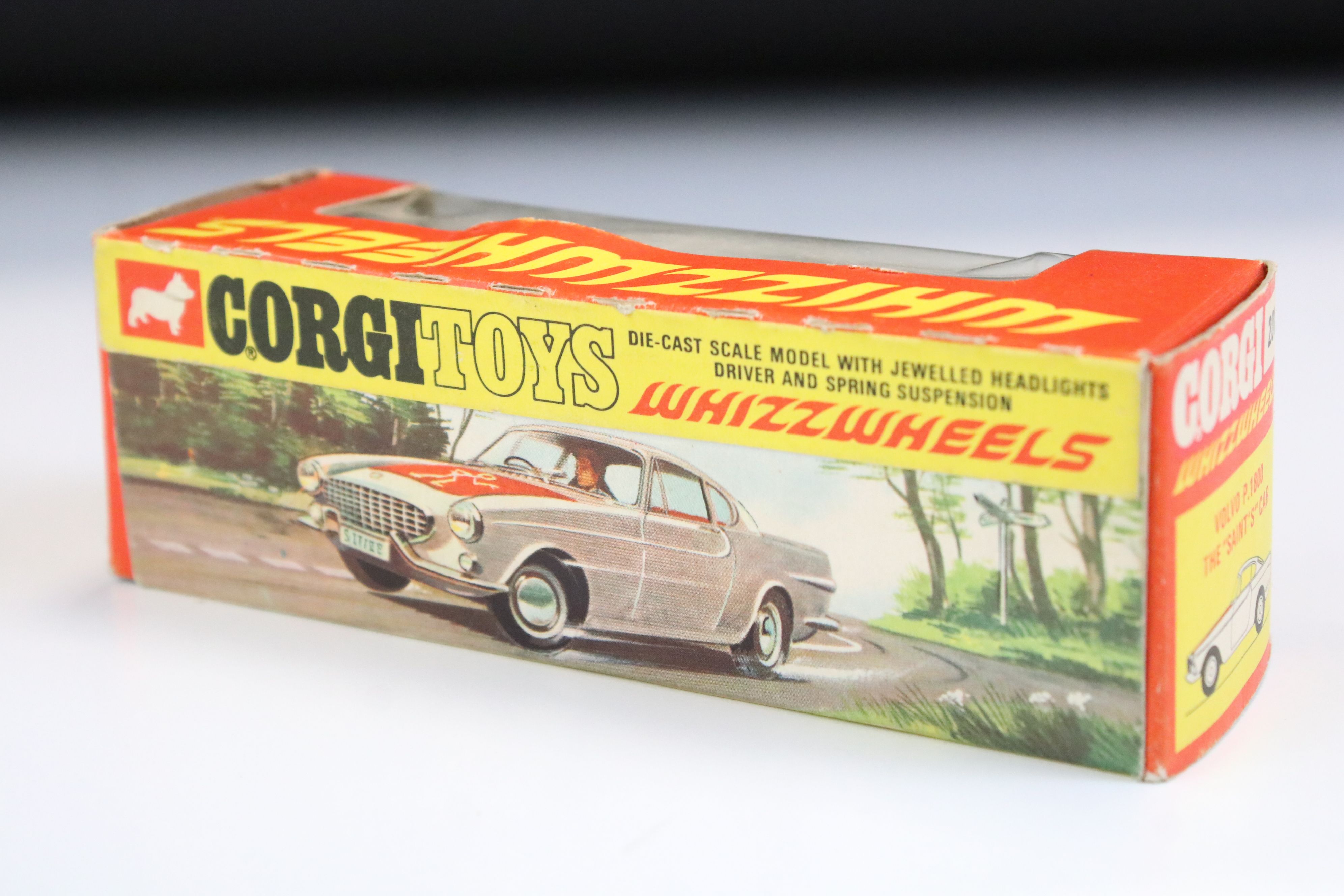 Boxed Corgi Whizzwheels 201 The Saint's Car Volvo P 1800 diecast model, red bonnet version, - Image 7 of 8