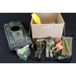 Action Man - Two original Palitoy Action Man figures in military outfits, together with a quantity