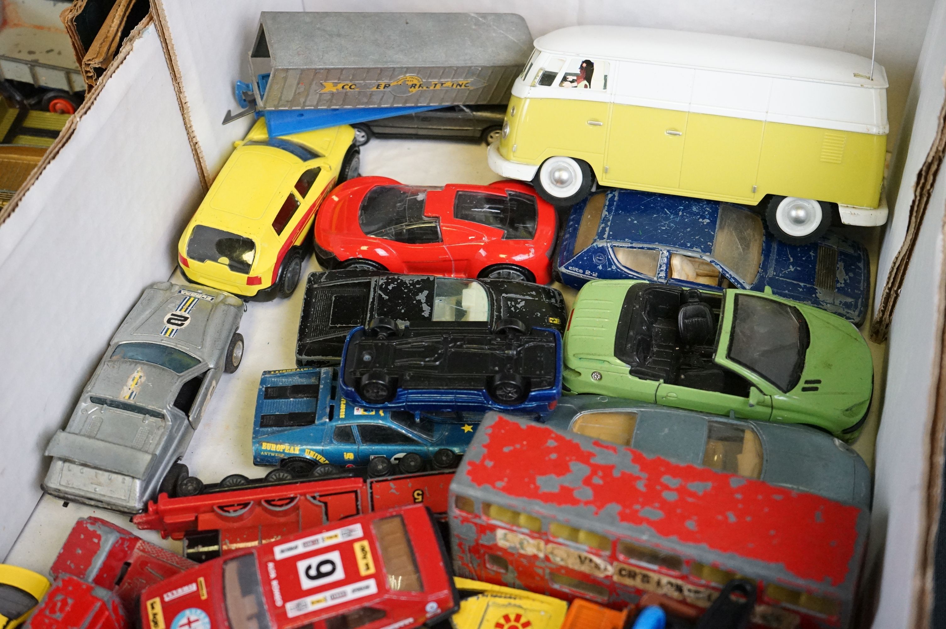 Around 60 play worn diecast models to include Matchbox, Corgi and Zylmex examples, featuring - Image 11 of 12