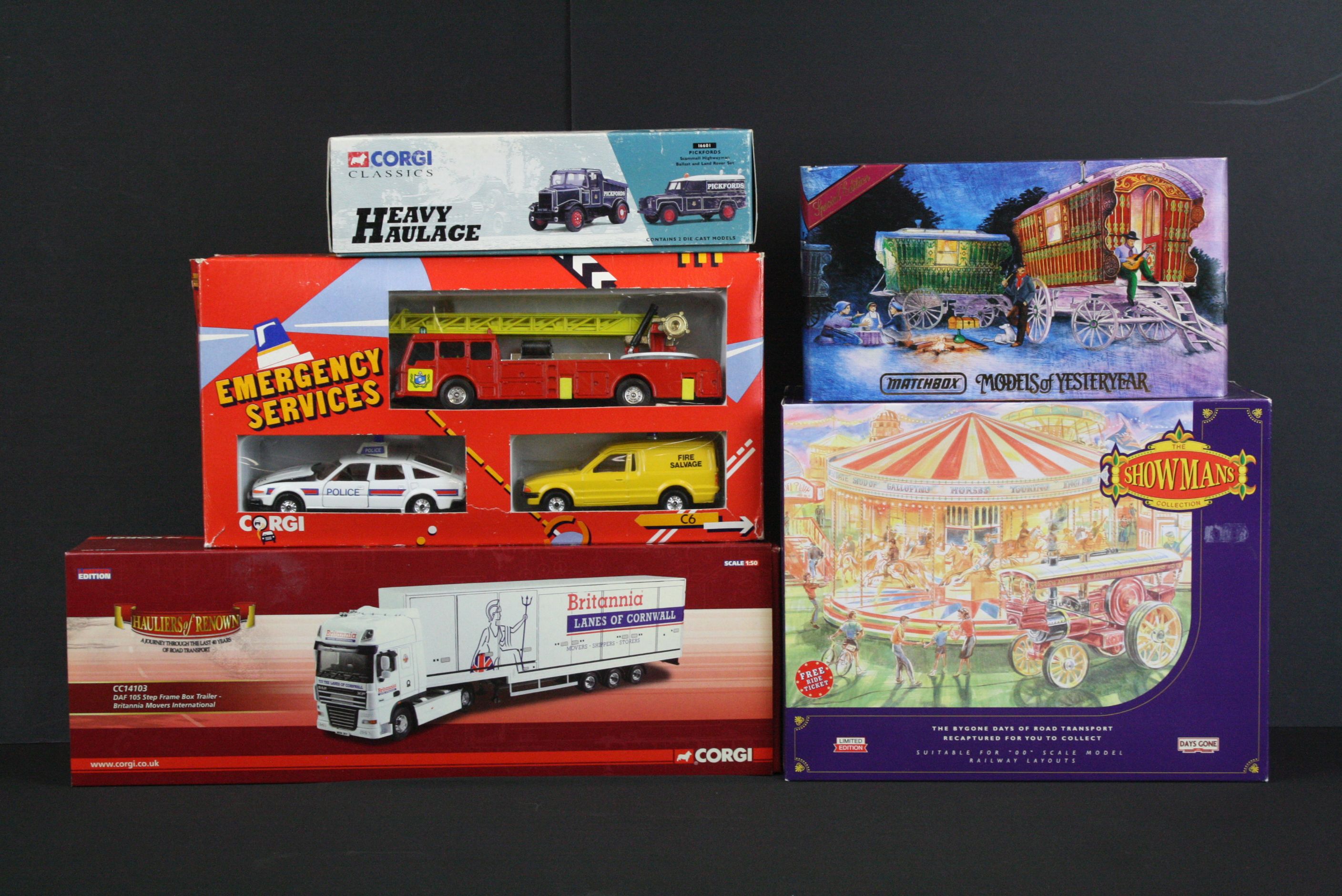 Six boxed / carded diecast models to include Corgi Hauliers of Renown CC14103, Lledo Days The - Image 2 of 6