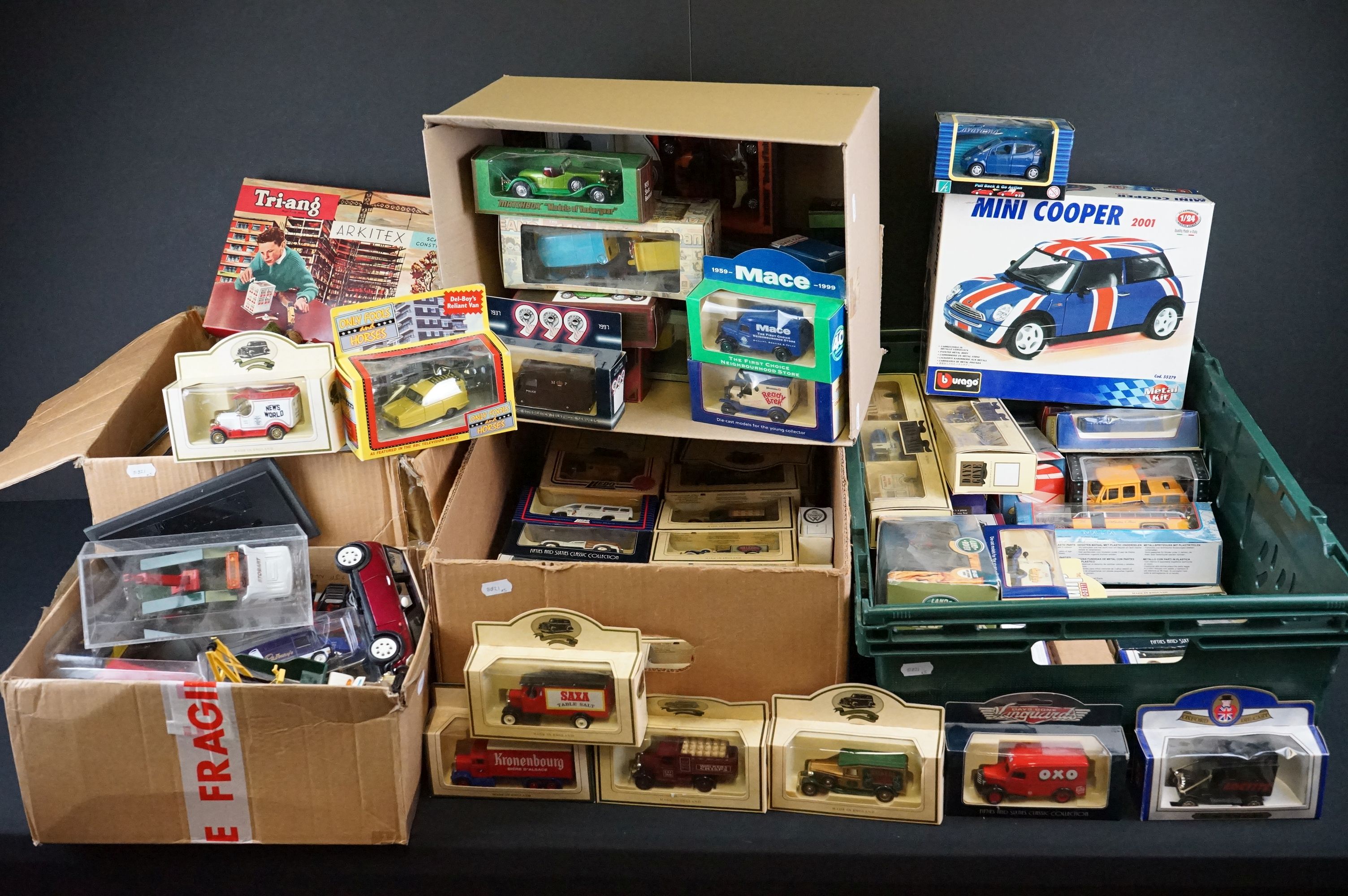 Around 90 Boxed diecast models to include Corgi, Lledo, Matchbox, Oxford Diecast, Cararama and