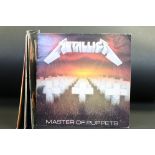 Vinyl - Metallica, 1 album and 5 12” singles to include: Master Of Puppets (UK with printed