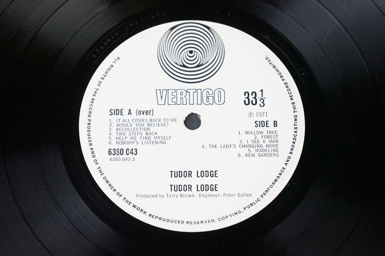 Vinyl - Tudor Lodge self titled LP on Vertigo Records 6360 043. Original UK 1971 1st pressing. - Image 4 of 6