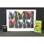 Memorabilia - 3 rare Oasis promo only items to include: Oasis Andy Warhol Pop Art Familiar To