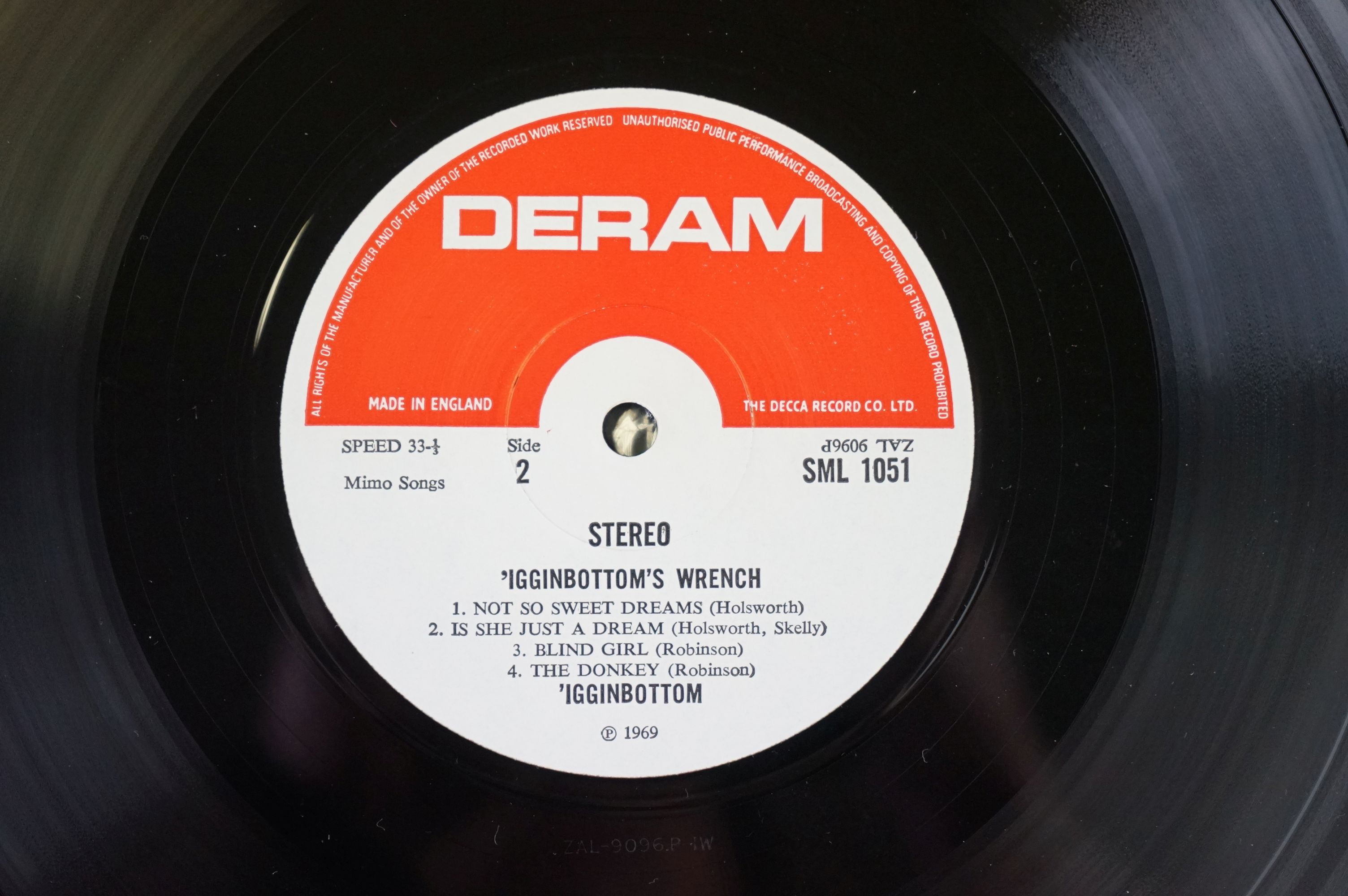 Vinyl - 'Igginbottom – 'Igginbottom's Wrench, original UK 1969 1st stereo pressing, Deram Records - Image 5 of 7