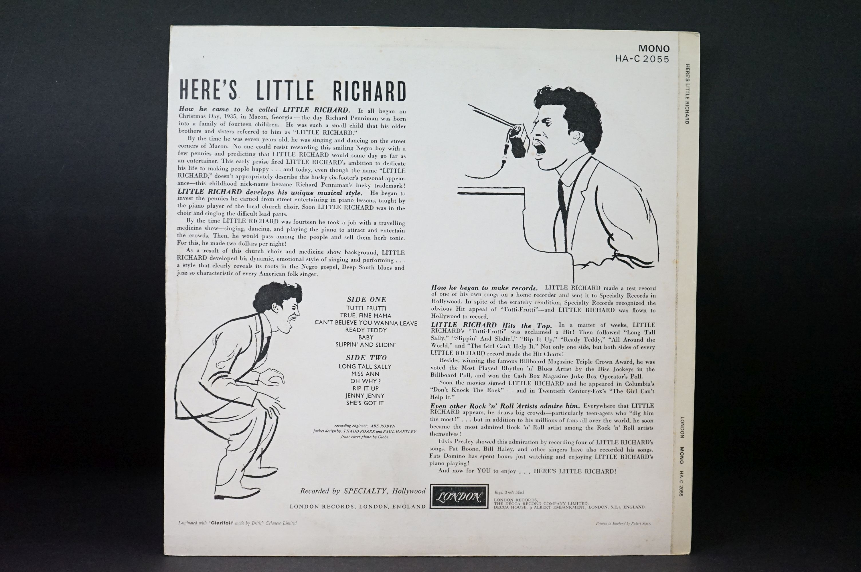 Vinyl & Autograph - Little Richard 3 UK pressing albums on London Records to include: Here’s - Image 15 of 15