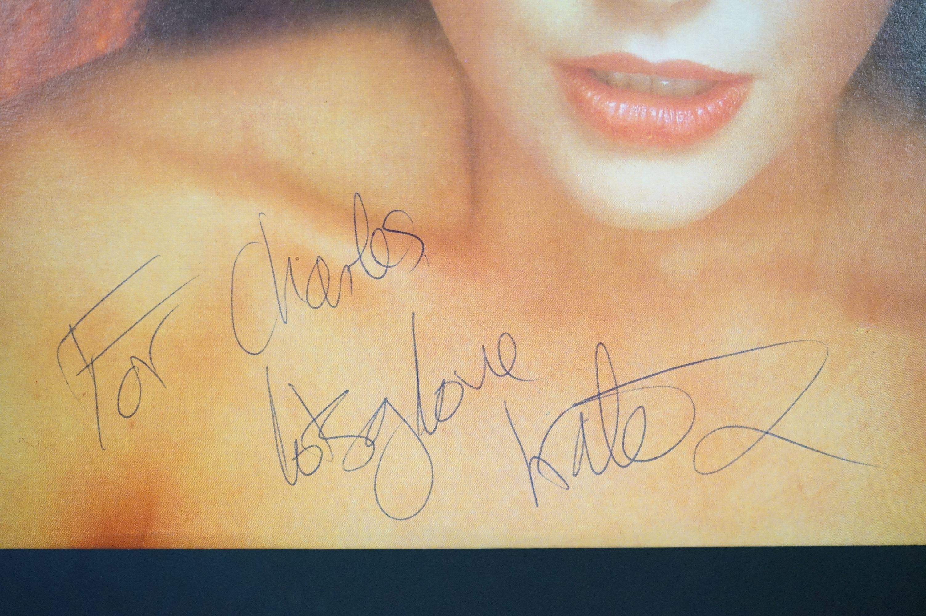 Vinyl & Autograph - Kate Bush Lionheart LP signed to rear 'For Charles lots of love Kate x' - Image 2 of 9