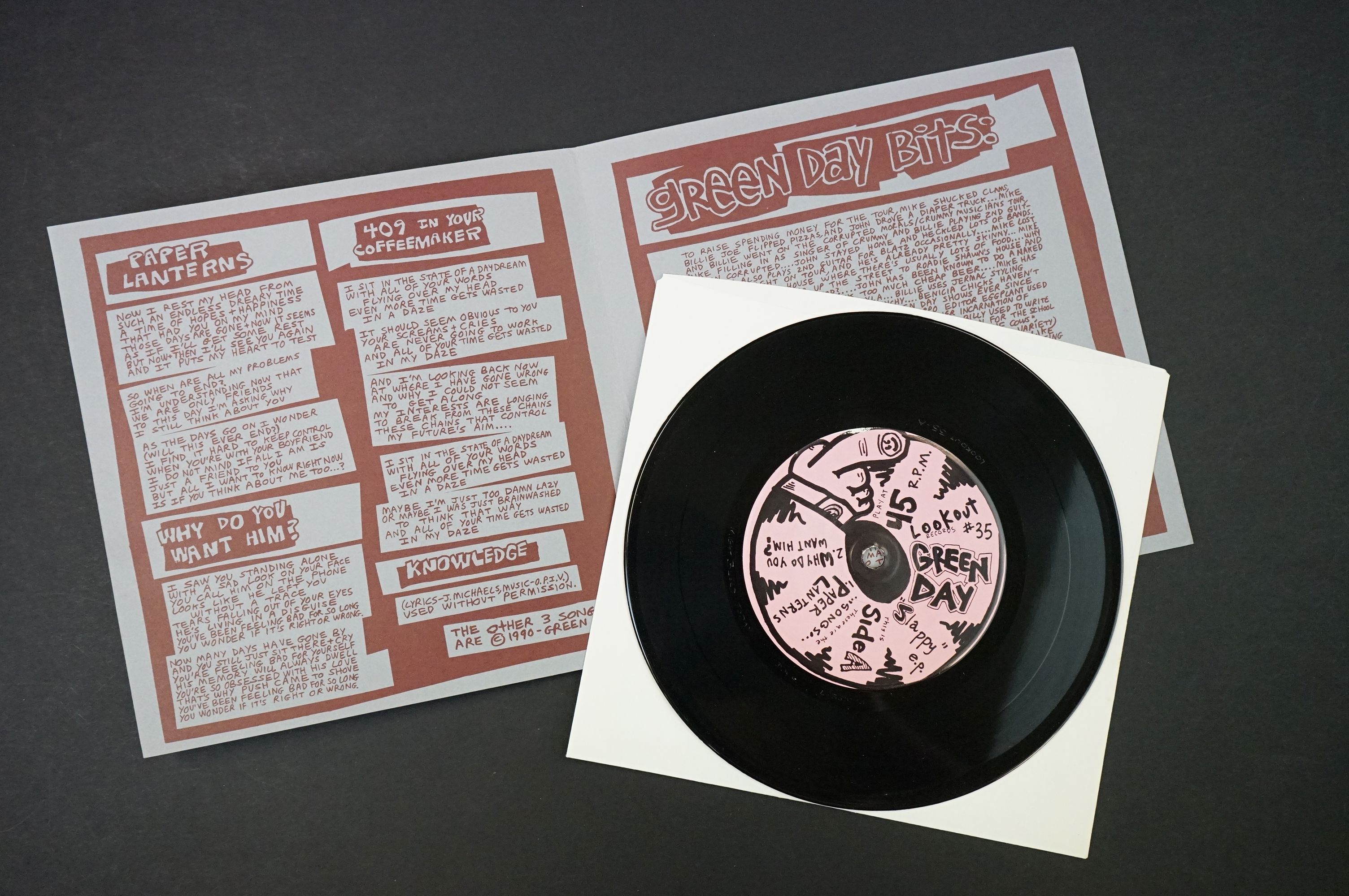 Vinyl – 9 Punk / Alternative 7” singles by mainly US bands to include: Green Day – Slappy E.P. (US - Image 3 of 11