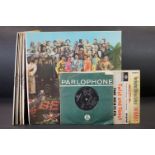 Vinyl - 7 The Beatles LPs, 2 EPs and 1 7" single to include Sgt Pepper (mono, wide spine with