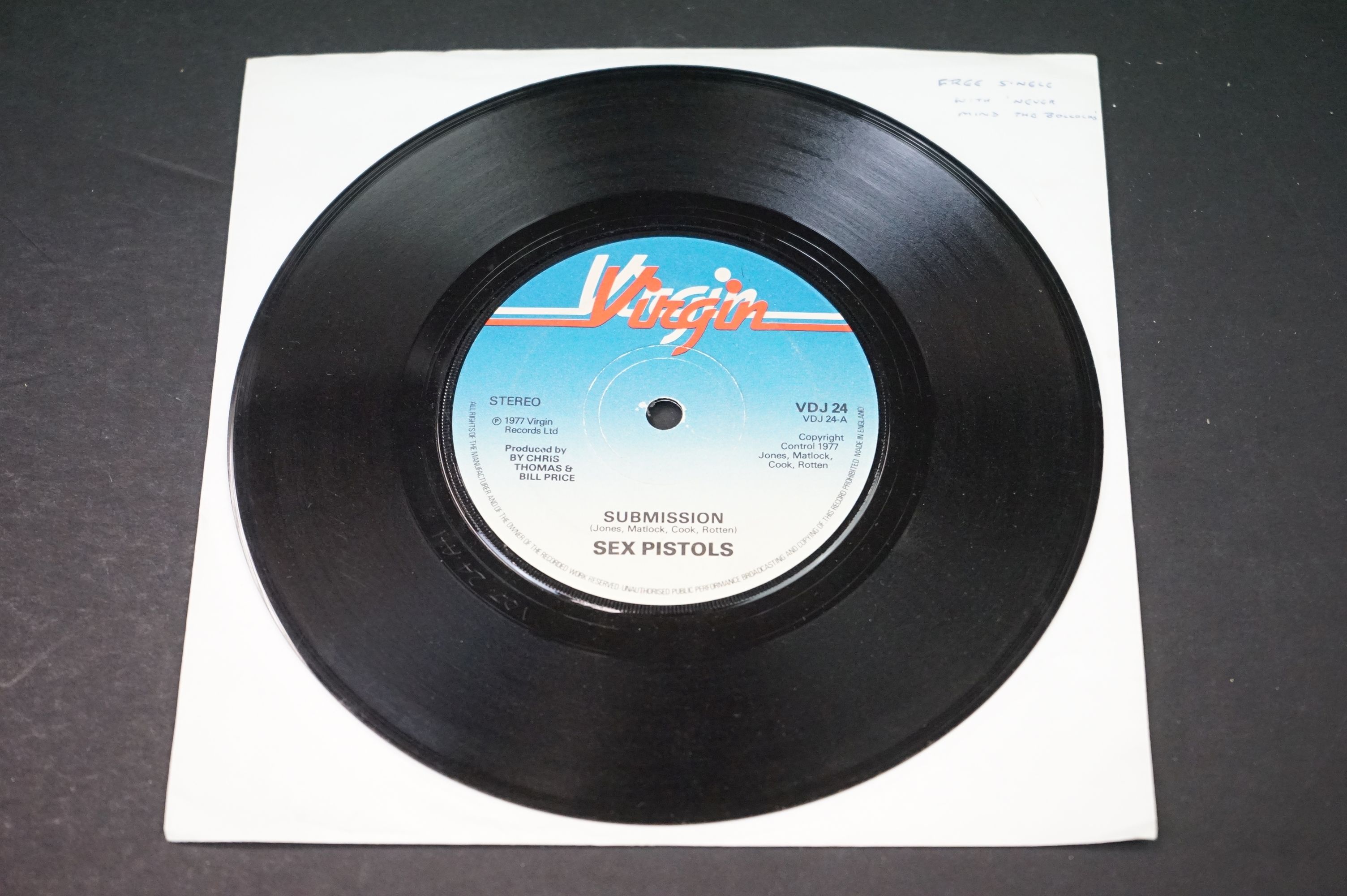 Vinyl - 10 Sex Pistols / PIL 7" singles to include Submission one sided (VDJ24), 4 other Sex Pistols - Image 2 of 8