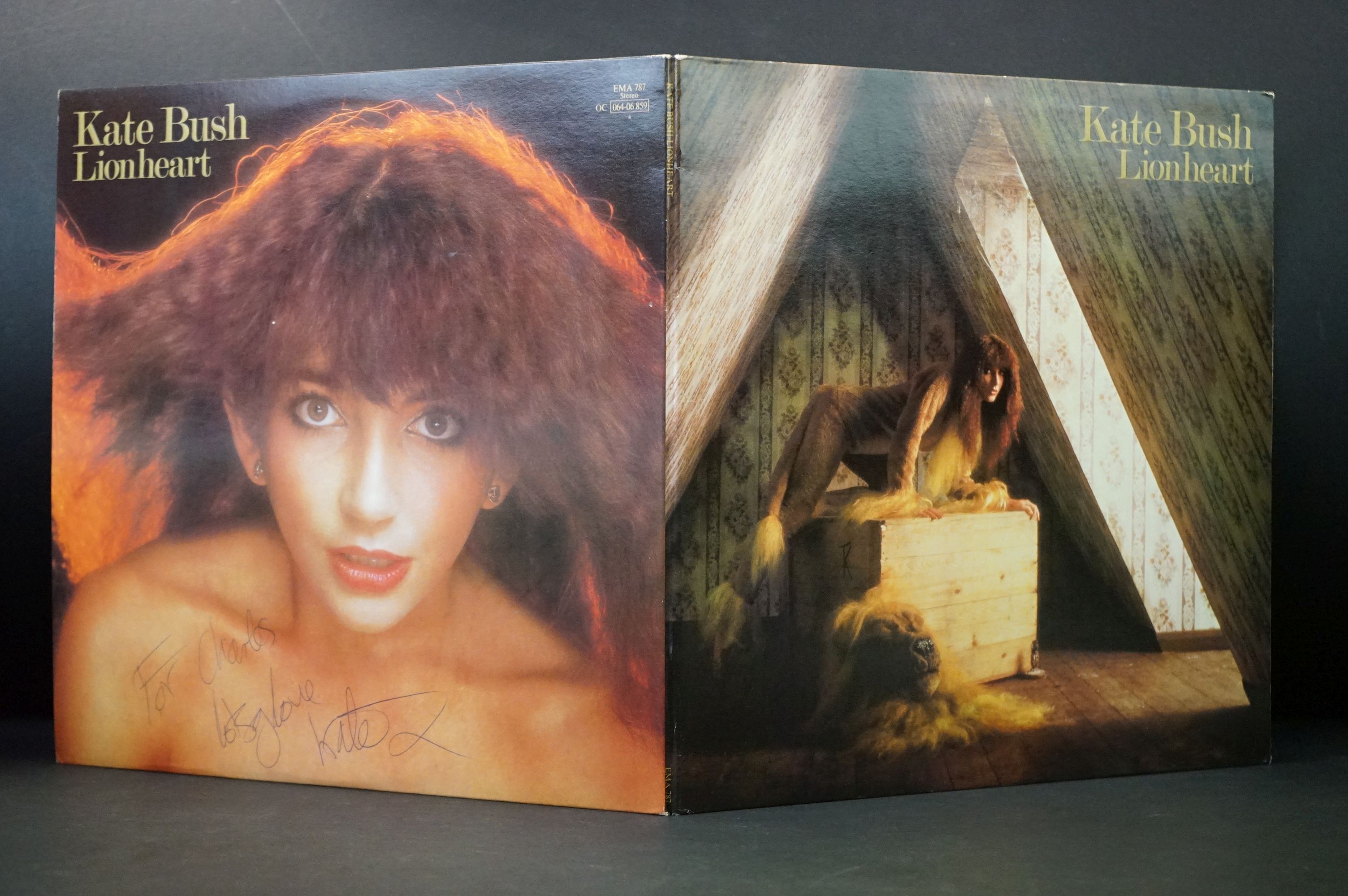 Vinyl & Autograph - Kate Bush Lionheart LP signed to rear 'For Charles lots of love Kate x' - Image 8 of 9