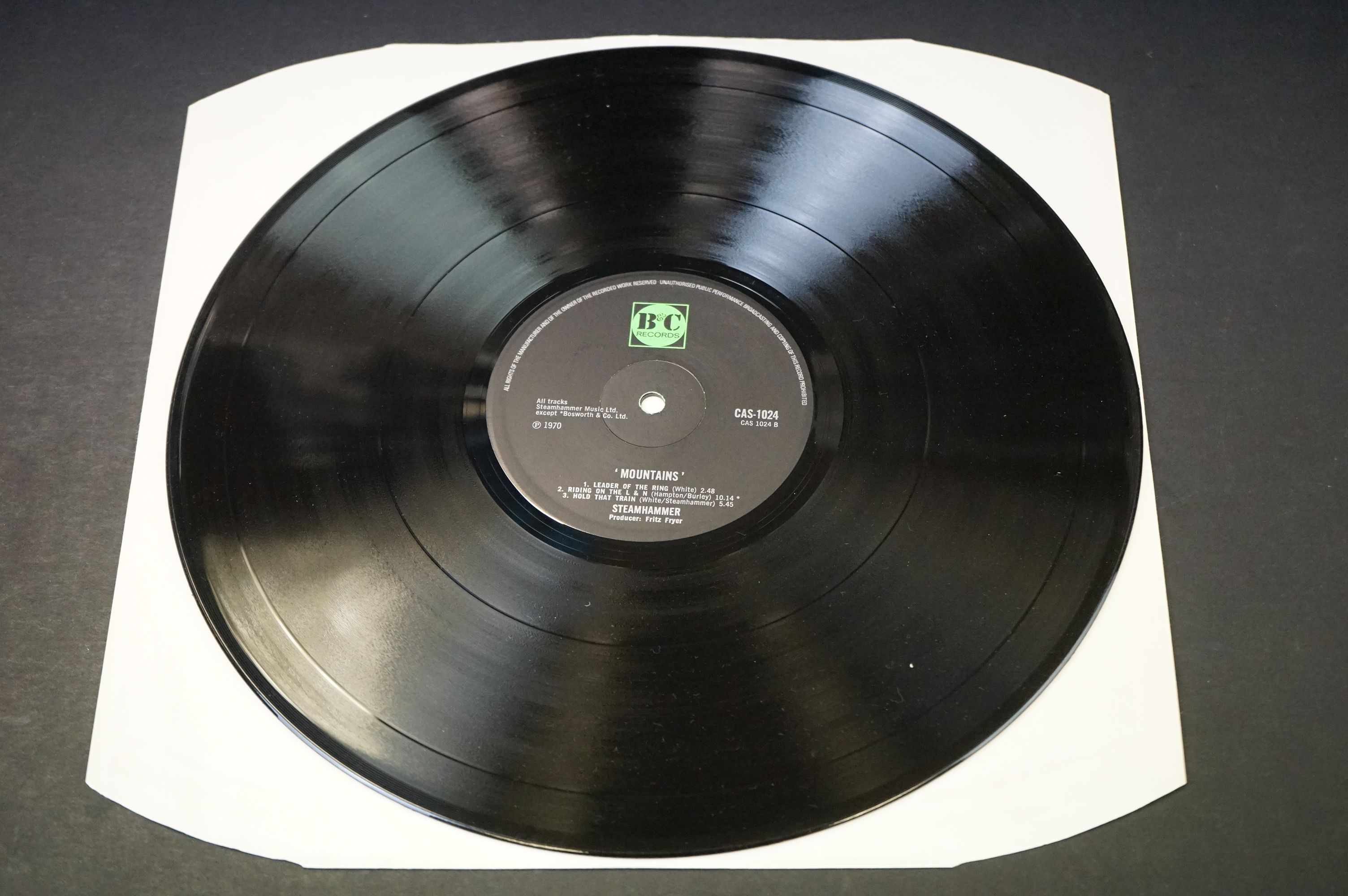 Vinyl - Steamhammer – Mountains LP on B&C Records CAS 1024. Original UK 1st pressing, textured - Image 6 of 8