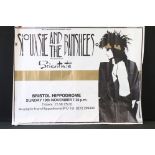 Music Poster - Original UK Quad Siouxsie and the Banshees poster for concet at Bristol Hippodrome