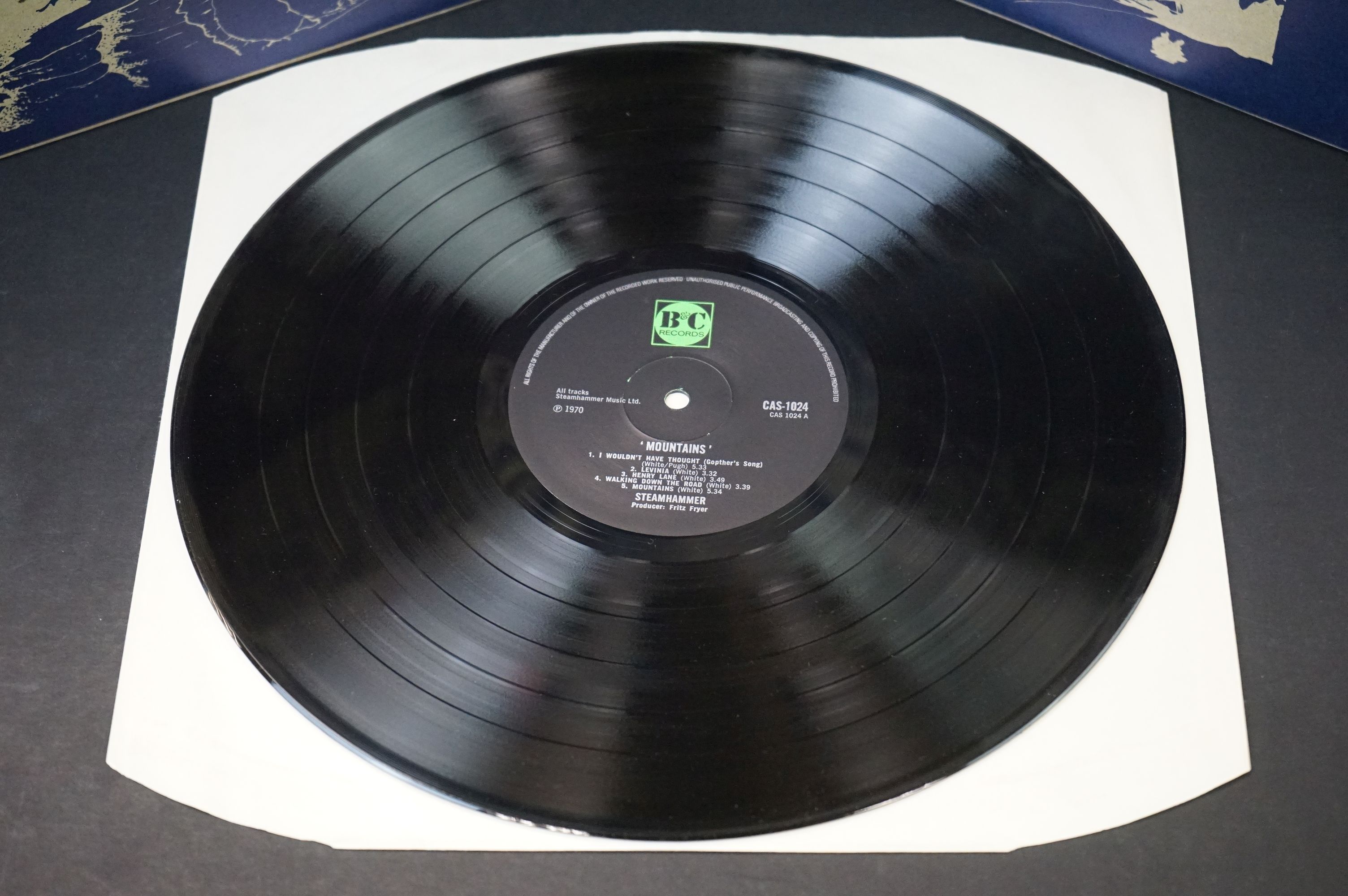 Vinyl - Steamhammer – Mountains LP on B&C Records CAS 1024. Original UK 1st pressing, textured - Image 3 of 8