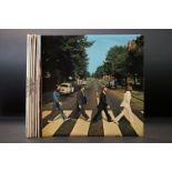 Vinyl - 10 The Beatles LPs to include Abbey Road (misaligned Apple), Sgt Pepper (with cut outs),