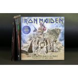 Vinyl - Iron Maiden, 5 albums and two 12” picture discs to include: Somewhere Back In Time