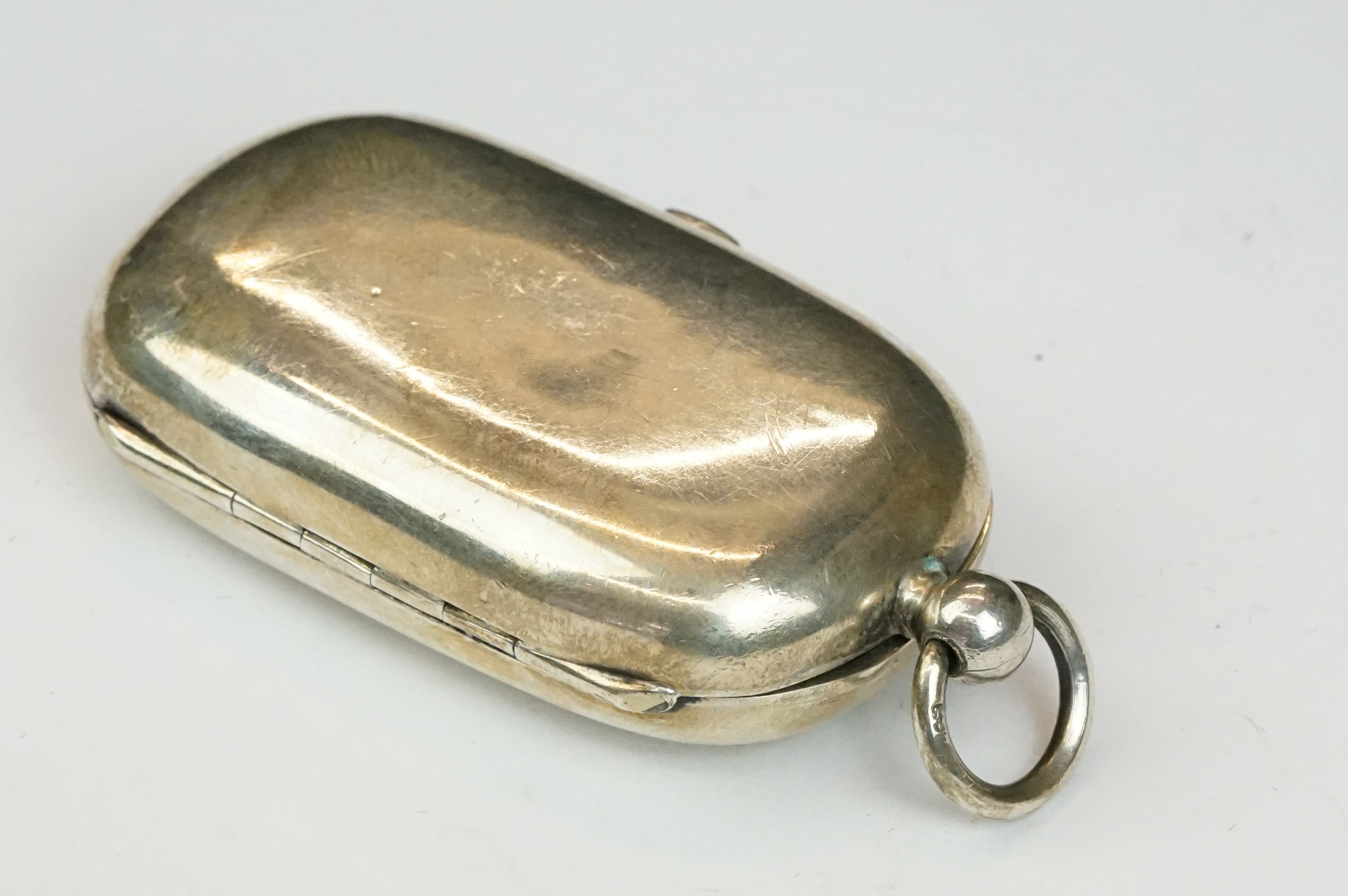 Victorian Silver hallmarked Double Sovereign Case, plain body, Birmingham 1876, Cornelius Desormeaux - Image 5 of 5