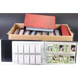 Cigarette / Trade cards - Approx. 60 sets in eleven modern binders, varying subjects, to include
