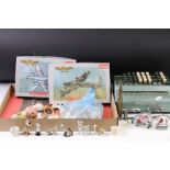 A group of mixed collectables to include a Plus abacus, plastic model kits, Wade ornaments and