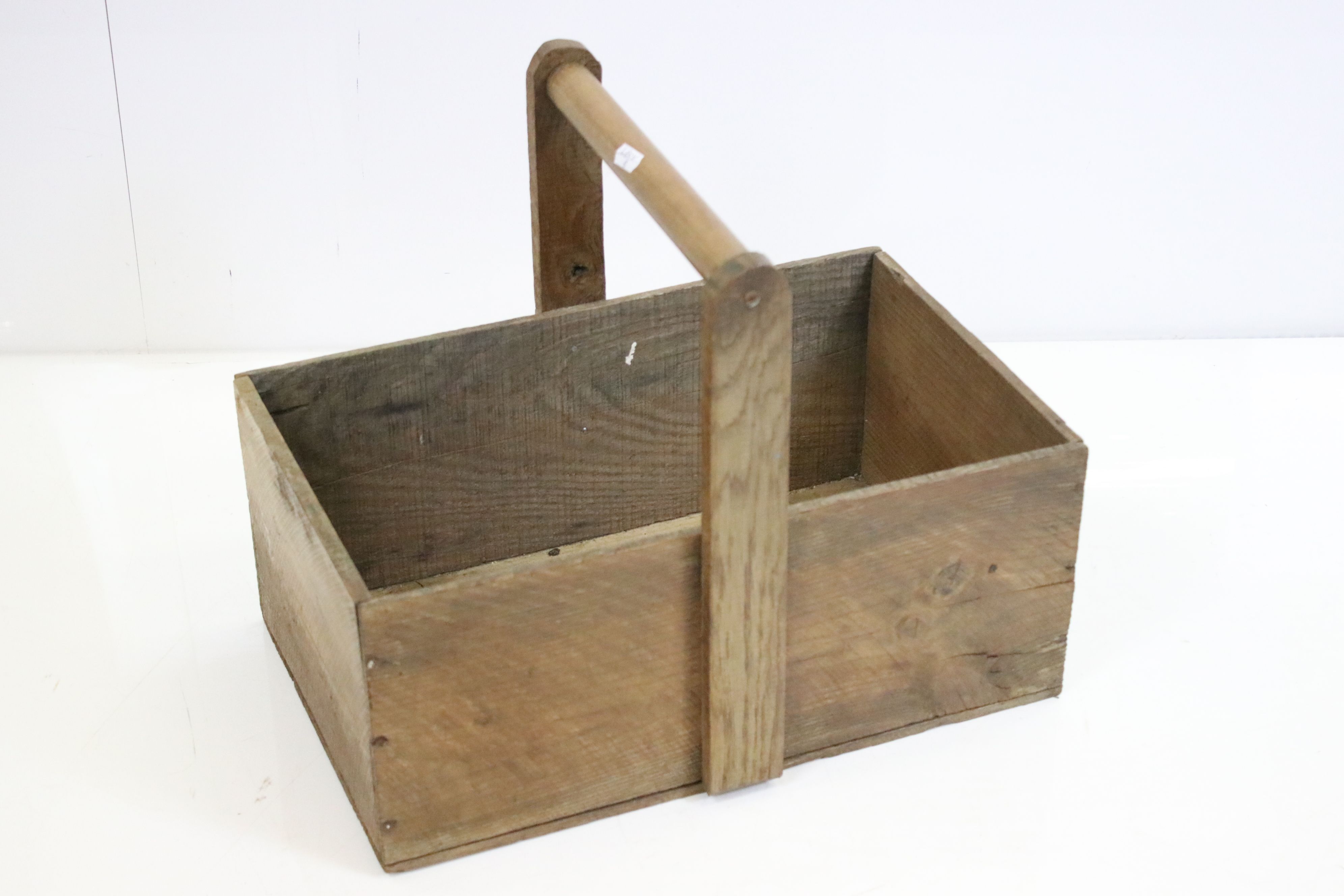 Pine foraging garden trug, 44cm wide