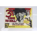 Original film poster for the 1960 crime thriller movie ' 3 Came To Kill '