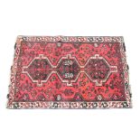 Red Ground Woolen Kashkay Rug, 154cm x 103cm