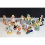 Thirteen Royal Doulton & Beswick Bunnykins, Beatrix Potter & other figures