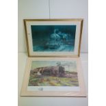 Terence Cuneo, Signed Limited Edition Print titled ' Out of the Night ' no. 18/500, image 40cm x