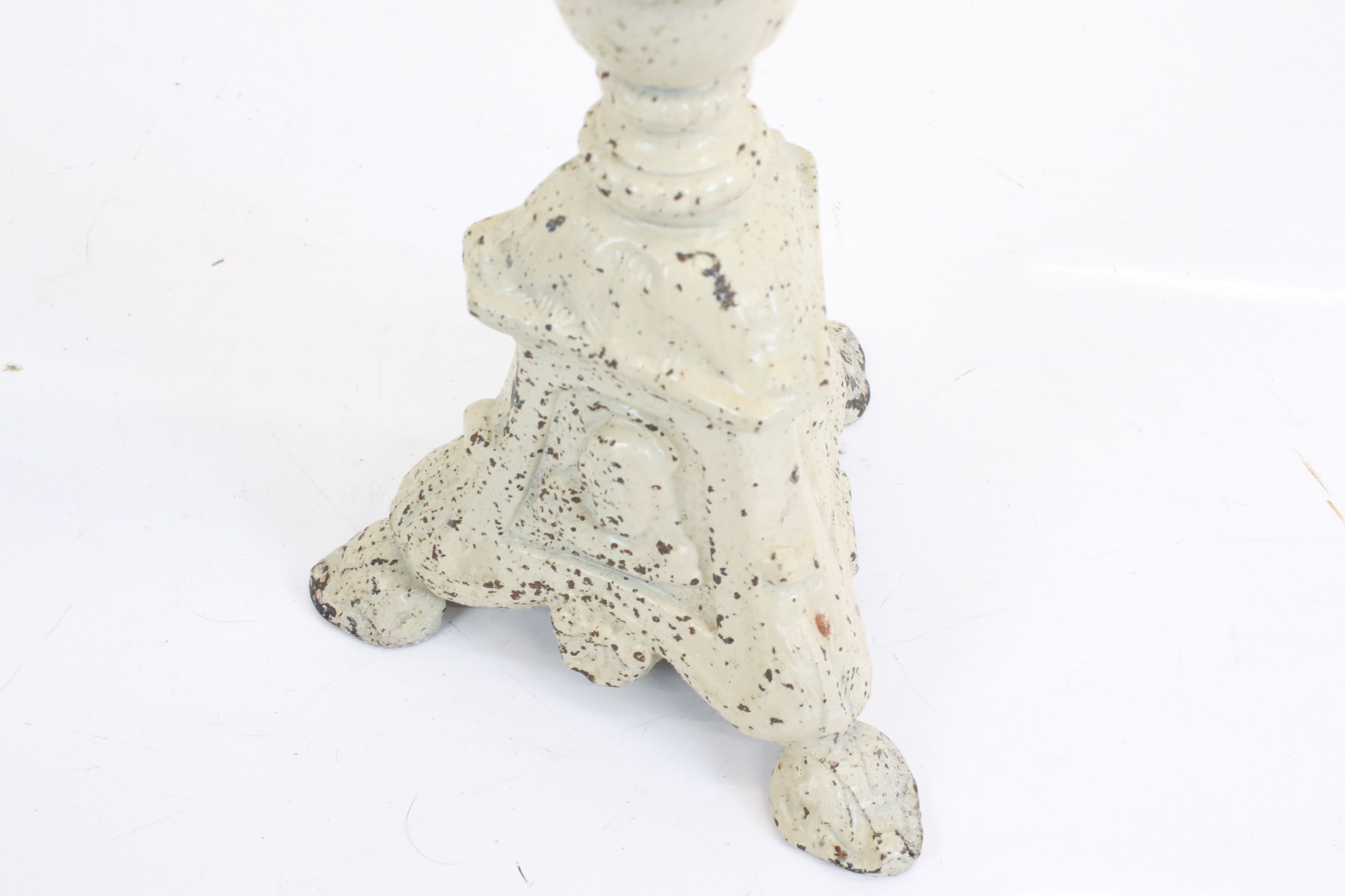 Cast Iron Painted Tall Candlestick / Prick, 70cm high - Image 2 of 3
