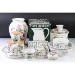 Collection of Portmeirion ' Botanic Garden ' ceramics to include a 10" Canton Vase, ' Romantic '