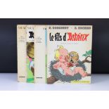 Asterix The Gaul - Four French language hardback books, to include Asterix Chez Les Bretons, Asterix