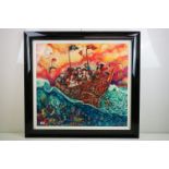 Kerry Darlington, 'The Pirate Ship', reminiscent of Peter Pan and Captain Hook, 3D resin picture, '